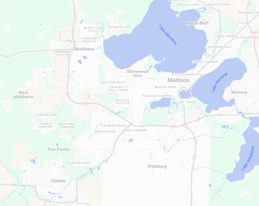 map of madison wisconsin